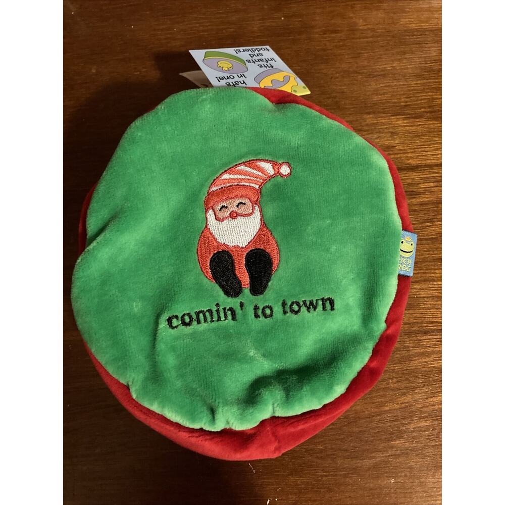 NWT! Rich Frog Christmas Hat. Baby/Toddler. Reversible-Santa and Reindeer! Cute!